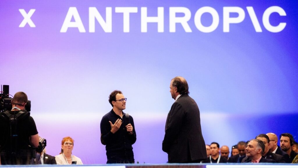 Dario Amodei, the chief executive of Anthropic, speaks at the Dreamforce conference in San Francisco on Sept. 15, 2026. The Trump administration acted legally and constitutionally when it labeled the artificial intelligence start-up Anthropic a security risk and barred the company from working with the U.S. government, a federal appeals court in Washington ruled on Friday, Sept. 25, 2026. (Manuel Orbegozo/The New York Times)
