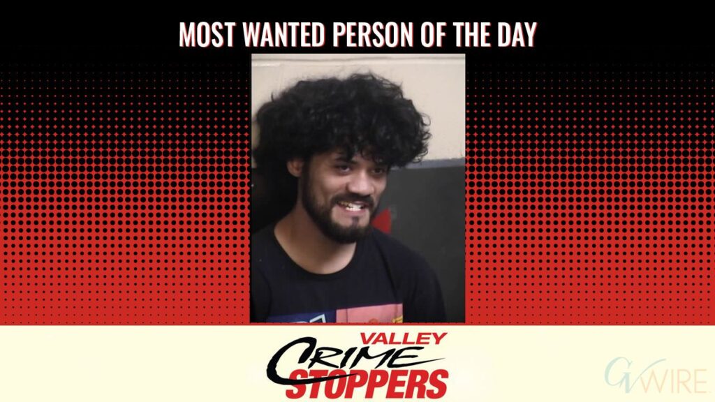 Dinero Garcia is Valley Crime Stoppers' Most Wanted Person of the Day for September 9, 2026. (Valley Crimes Stoppers)