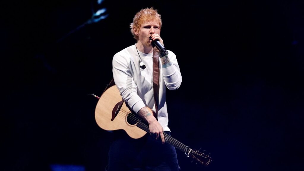 Ed Sheeran performs during the iHeartRadio Jingle Ball concert at Madison Square Garden, in New York City, U.S., December 12, 2025. REUTERS/Kylie Cooper