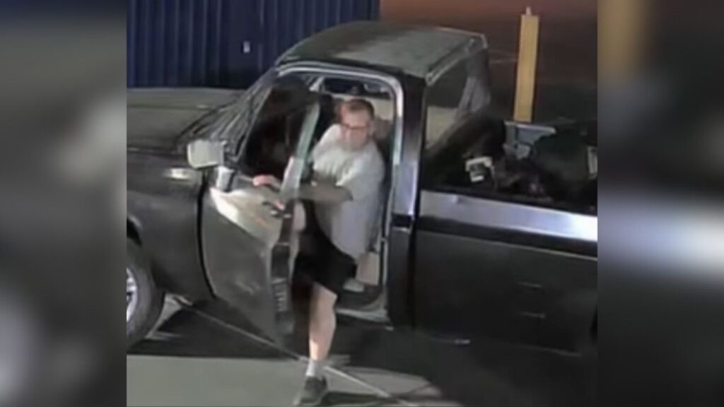 Fresno police are seeking a man accused of siphoning $2,545 worth of gasoline directly from underground tanks at a gas station near Chestnut and McKinley avenues. (Fresno PD)