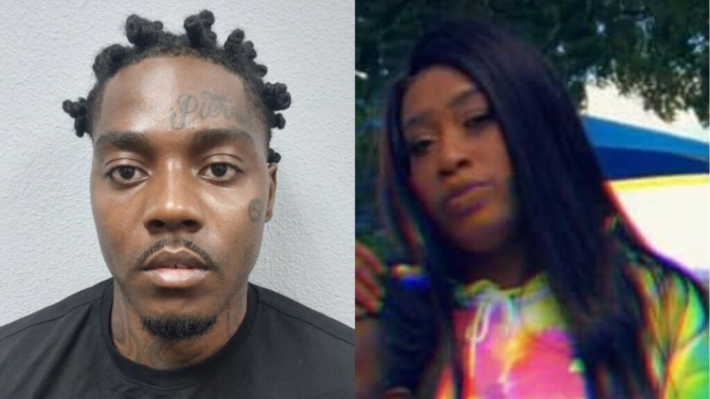 Fresno police arrested Jeffrey Randall (left), 29, after investigators said he fatally shot his domestic partner, Tiffany Stewart, 34, during an argument Wednesday night. (Fresno PD)
