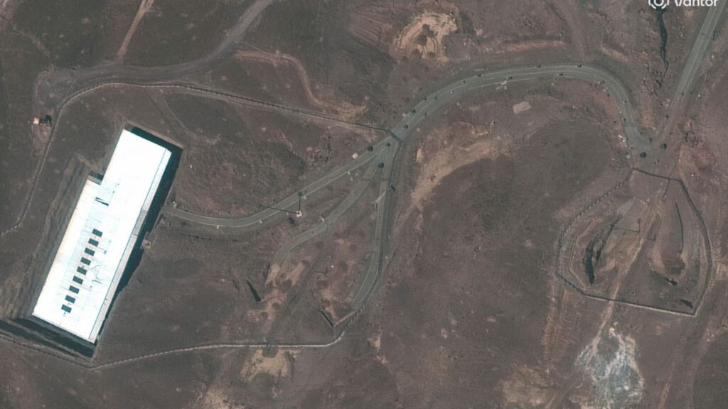 In a satellite image from Vantor, an overview of the Fordow underground enrichment plant near Qom, Iran, June 21, 2026. Iran is continuing to deny inspectors from the U.N. nuclear watchdog access to its nuclear facilities so they cannot verify the location and status of Iran’s near bomb-grade uranium, according to an internal report from the agency. (Satellite image ©2026 Vantor Technologies via The New York Times)