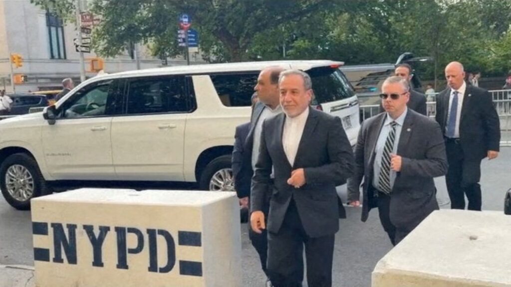 Iranian Foreign Minister Abbas Araqchi arrives for the 81st United Nations General Assembly, in New York City, US, in this screengrab from a video released on September 22, 2026. (Reuters File)
