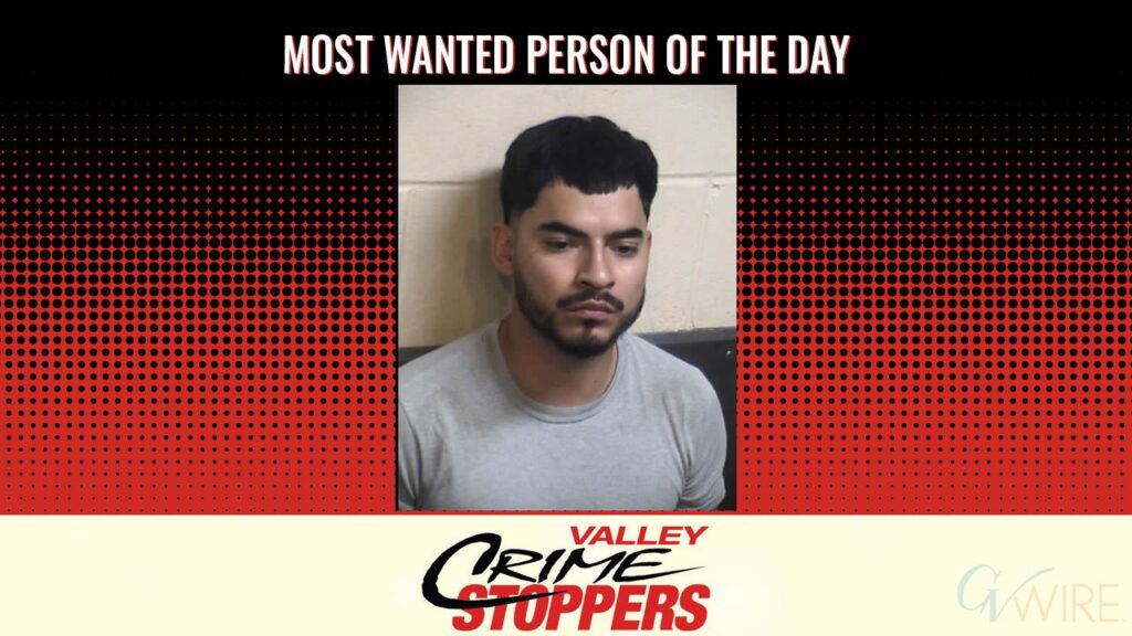 Jared Alejandro Felix is Valley Crime Stoppers' Most Wanted Person of the Day for September 22, 2026. (Valley Crimes Stoppers)