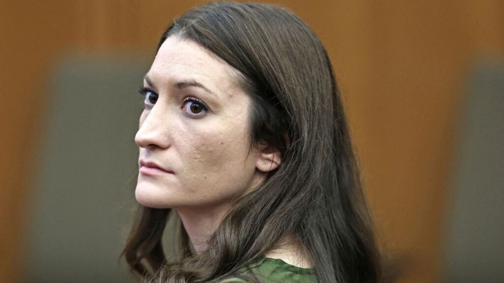 Lindsay Clancy watches jury members as Judge William Sullivan polls them Monday morning before they start their third day of deliberations. The Lindsay Clancy Jury continues deliberating for a third day in the triple murder trial of the Duxbury mother in Plymouth Superior Court in Plymouth, Massachusetts, U.S., August 31, 2026. Greg Derr/The Patriot Ledger/Pool via REUTERS