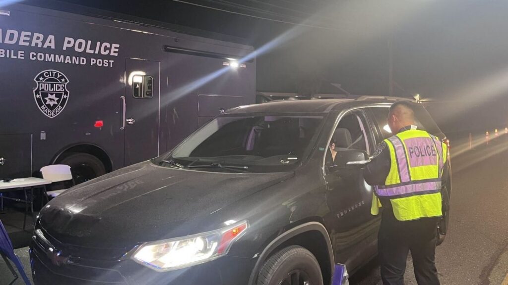Madera police will conduct a DUI checkpoint Saturday from 7 p.m. to 2 a.m. at an undisclosed location. (Madera PD)