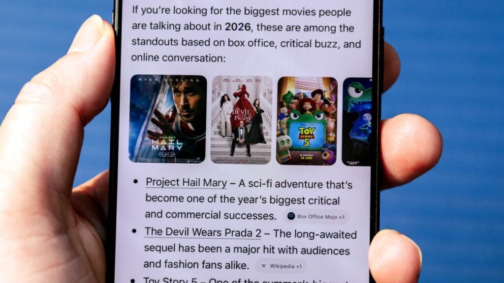 Image of hand holding a smartphone