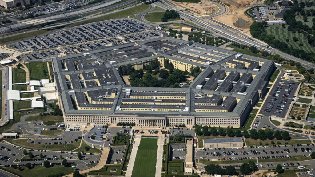 Aerial view of the Pentagon complex