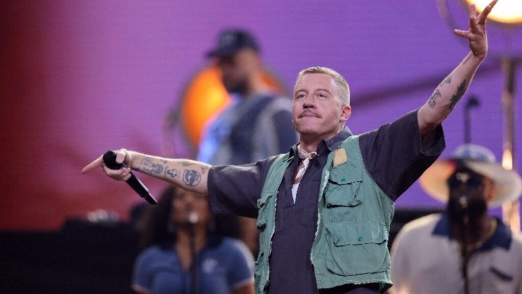 Rapper Macklemore performs during the opening ceremony of the Invictus Games, in Duesseldorf, Germany, September 9, 2023. (Reuters File)