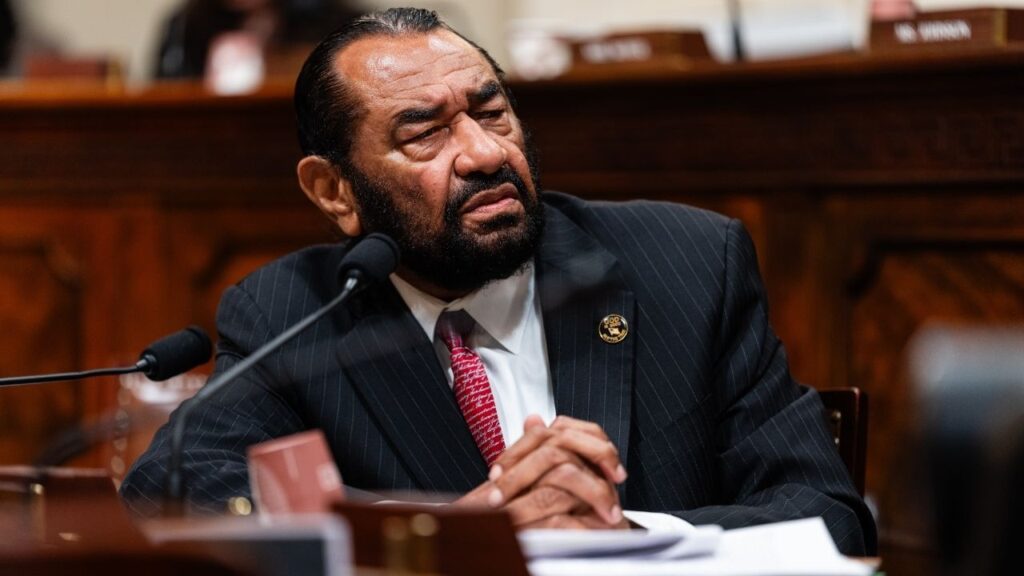 Rep. Al Green (D-Texas) during a hearing at the Cannon House Office Building in Washington, Feb. 10, 2026. The House on Tuesday, Sept. 15, 2026, killed a Democratic attempt to impeach President Trump over his administration’s immigration crackdown and deadly shootings involving federal immigration agents, as Democrats split over whether to allow the effort to move forward. (Eric Lee/ The New York Times)