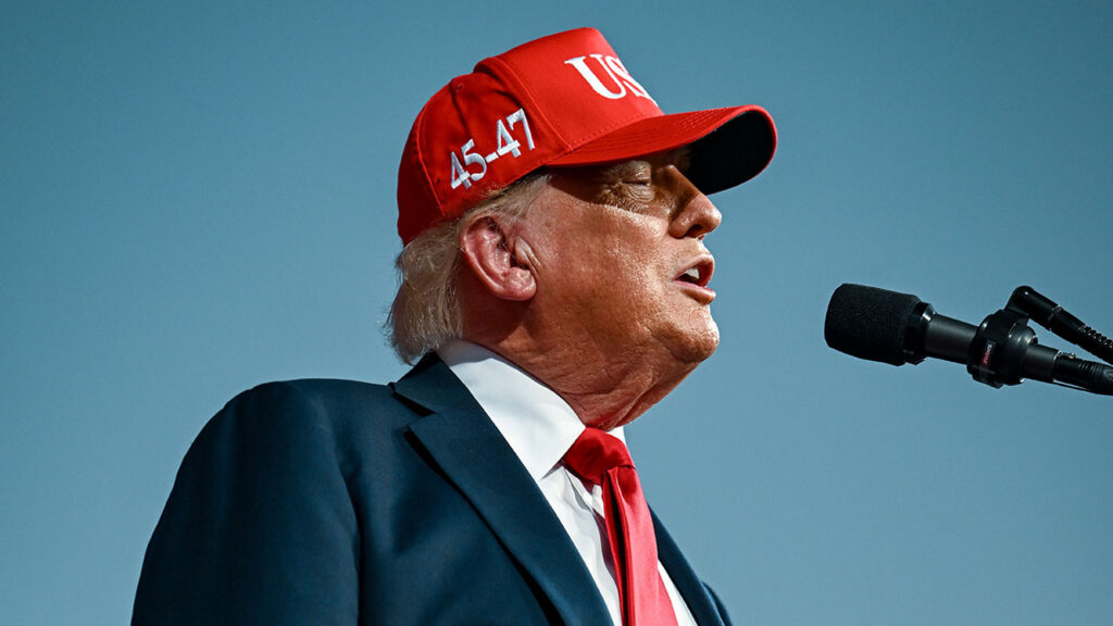 President Donald Trump speaks during a campaign event to support Michael Whatley, a Republican candidate for Senate, at Gastonia Municipal Airport in Gastonia, N.C., Sept. 16, 2026. Republicans are facing a harsh political environment, but they enter the final weeks of the midterm elections with the financial upper hand. (Kenny Holston/The New York Times)