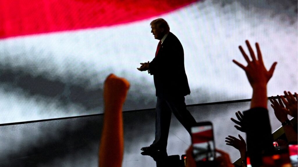 U.S. President Donald Trump arrives on stage at the Republican National Midterm Convention in Dallas, Texas, U.S., September 10, 2026. Reuters/Callaghan O'Hare