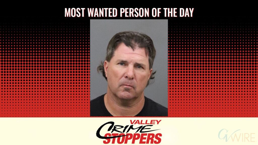 Ronald James Sweatt is Valley Crime Stoppers' Most Wanted Person of the Day for September 18, 2026. (Valley Crimes Stoppers)