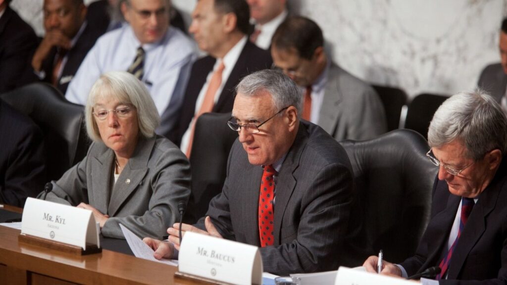 Sen. Jon Kyl (R-Ariz.) delivers remarks at the second meeting of the Joint Select Committee on Deficit Reduction in Washington, Sept. 13, 2011. Kyl, who across 26 years on Capitol Hill earned a reputation as a quiet but effective policy expert and political operator, rising to the second-highest position in the Republican Senate caucus, has died, his family announced on Sept. 17, 2026. He was 84. (Philip Scott Andrews/The New York Times)