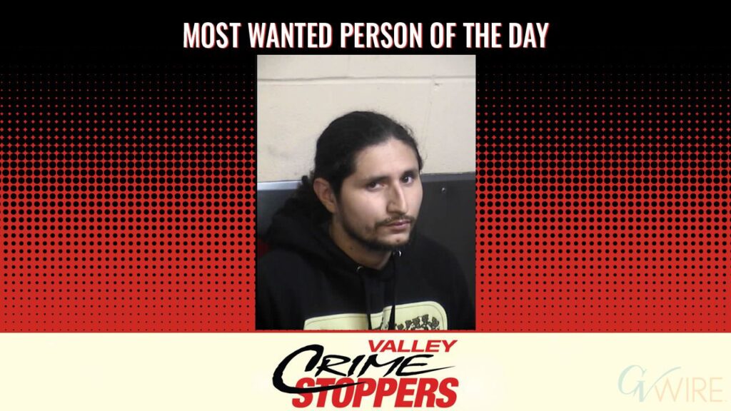 Seth Abraham Padilla is Valley Crime Stoppers' Most Wanted Person of the Day for Sept. 4, 2026. (Valley Crimes Stoppers)