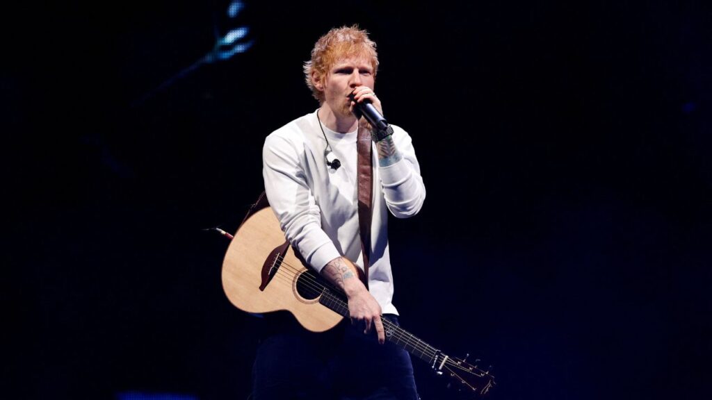 Ed Sheeran performs during the iHeartRadio Jingle Ball concert at Madison Square Garden, in New York City, U.S., December 12, 2025. (REUTERS/Kylie Cooper)