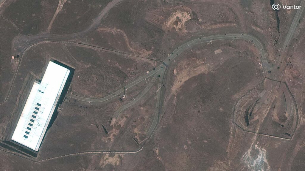 In a satellite image from Vantor, an overview of the Fordow underground enrichment plant near Qom, Iran, June 21, 2026. Iran is continuing to deny inspectors from the U.N. nuclear watchdog access to its nuclear facilities so they cannot verify the location and status of Iran’s near bomb-grade uranium, according to an internal report from the agency. (Satellite image ©2026 Vantor Technologies via The New York Times)