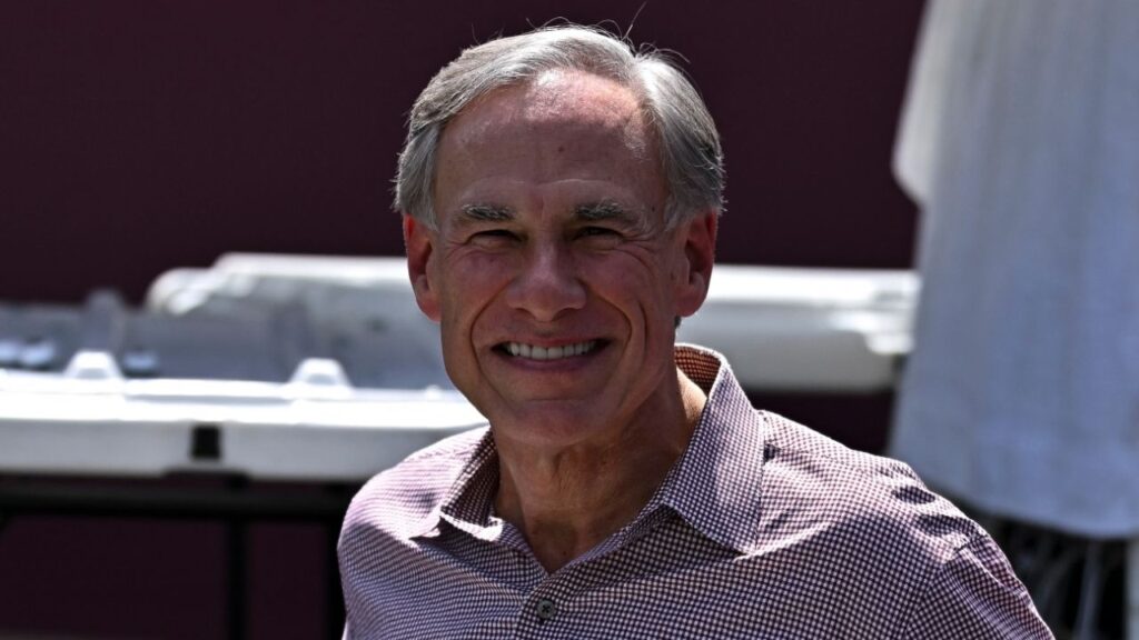 Texas Governor Greg Abbott seen on the sideline prior to a game at Kyle Field, College Station, Texas, US, September 19, 2026. (Reuters File)