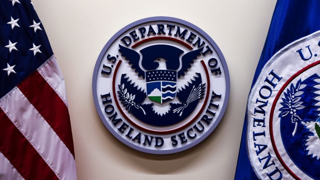 The Department of Homeland Security headquarters in Washington, March 15, 2024. Hundreds of federal agents from the Department of Homeland Security have been assigned to an intensive, three-week hunt for noncitizens among the nation’s registered voters, according to documents and training videos reviewed by The New York Times. (Valerie Plesch/The New York Times)