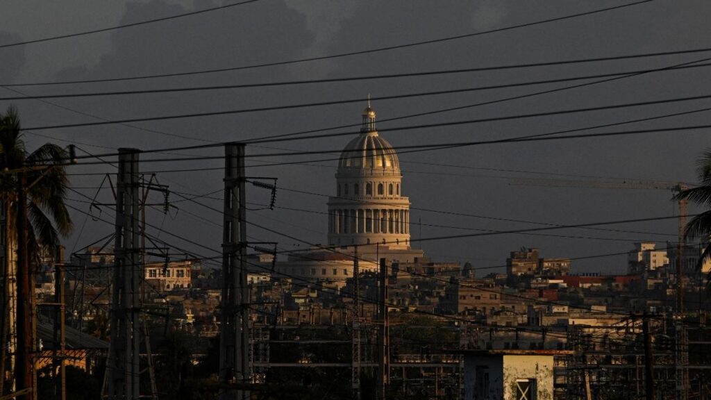 The National Capitol of Cuba rises amid the city skyline, in Havana, Cuba, March 5, 2026. REUTERS/Norlys Perez