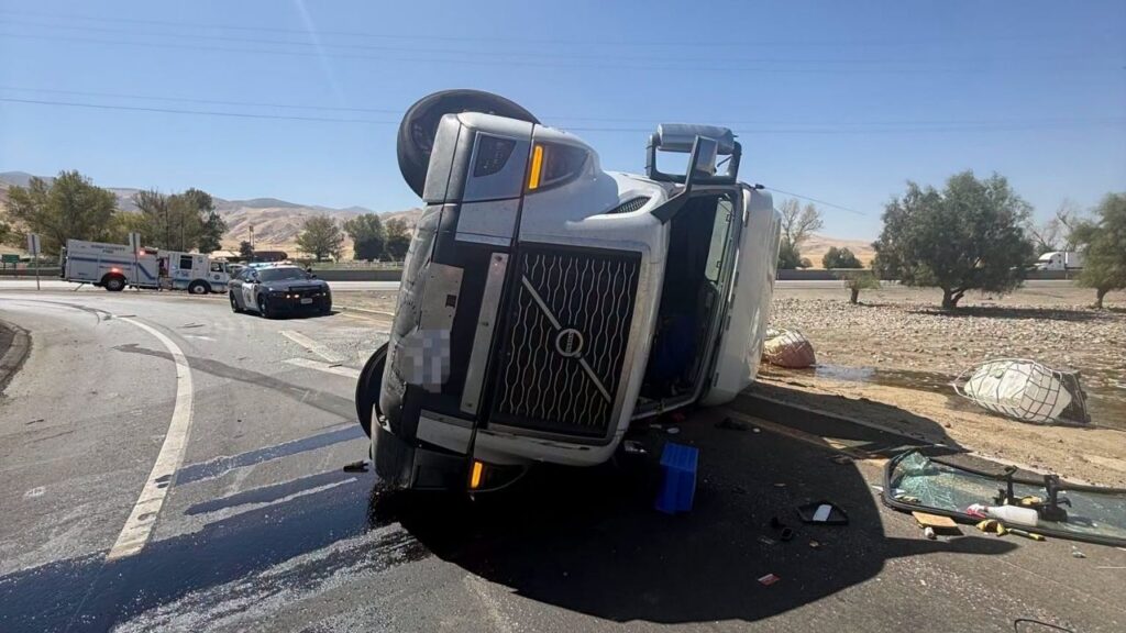 The northbound Interstate 5 exit to Grapevine Road was closed Tuesday afternoon following a vehicle crash, the California Highway Patrol said. (CHP)