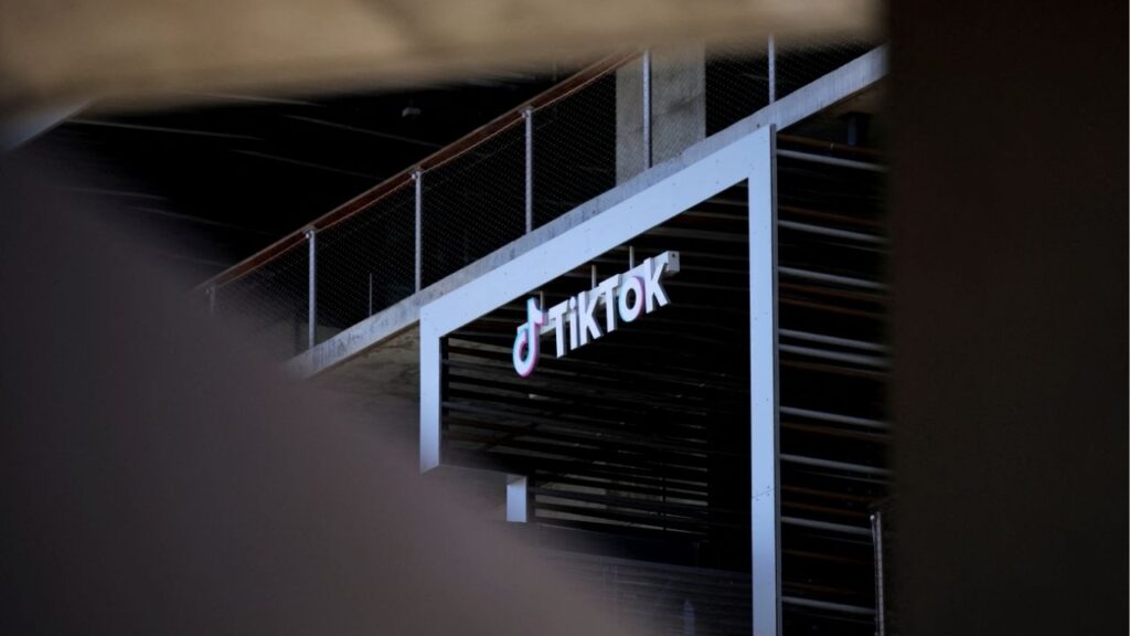 The logo of TikTok is displayed on the company offices in Culver City, California, U.S., April 2, 2025. Reuters/Daniel Cole