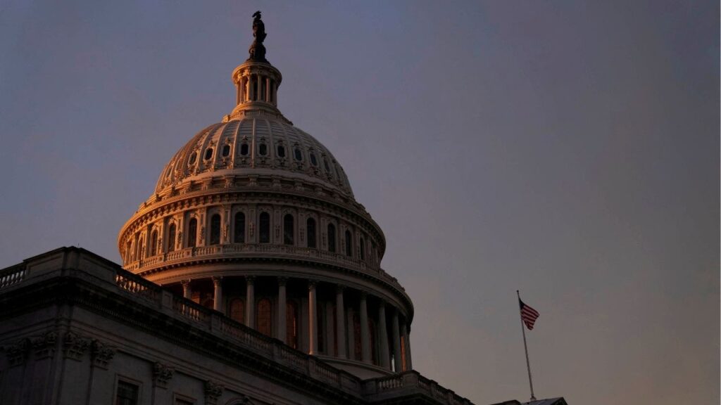 FILE PHOTO: The exterior of the U.S. Capitol is seen at sunset in Washington, D.C., U.S., January 4, 2023. Reuters/Sarah Silbiger/File Photo