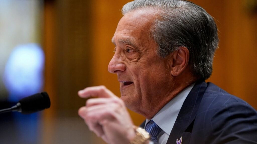 U.S. Postmaster General David Steiner testifies before a Senate Homeland Security and Governmental Affairs Committee hearing entitled “Reforming the U.S. Postal Service’s Broken Business Model” on Capitol Hill in Washington, D.C., U.S., June 24, 2026. (Reuters File)
