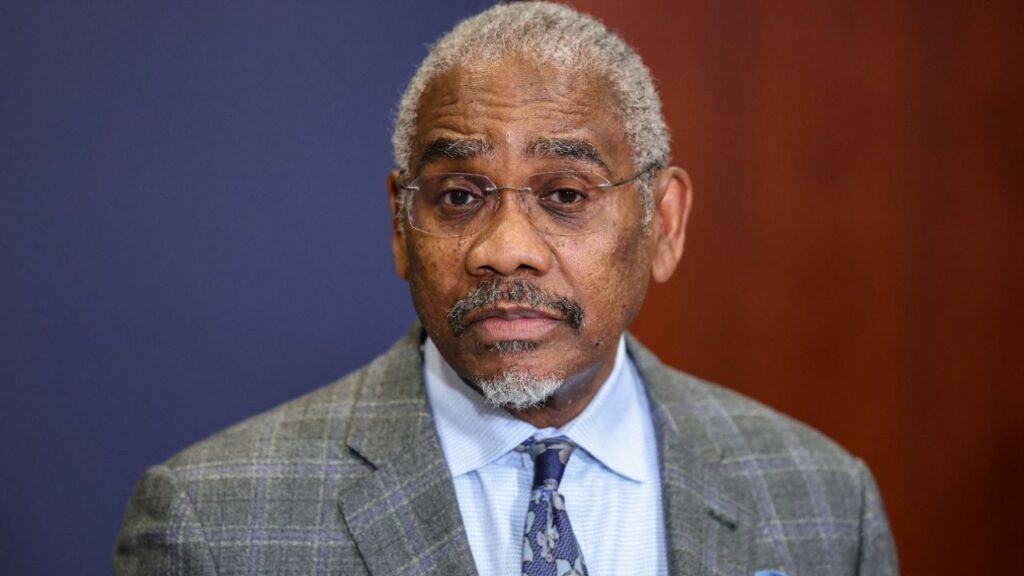 U.S. Rep. Gregory Meeks (D-NY) speaks to reporters on the day of classified briefings for the U.S. Senate and House of Representatives on the situation in Iran, on Capitol Hill in Washington, D.C., U.S., March 3, 2026. (Reuters File)