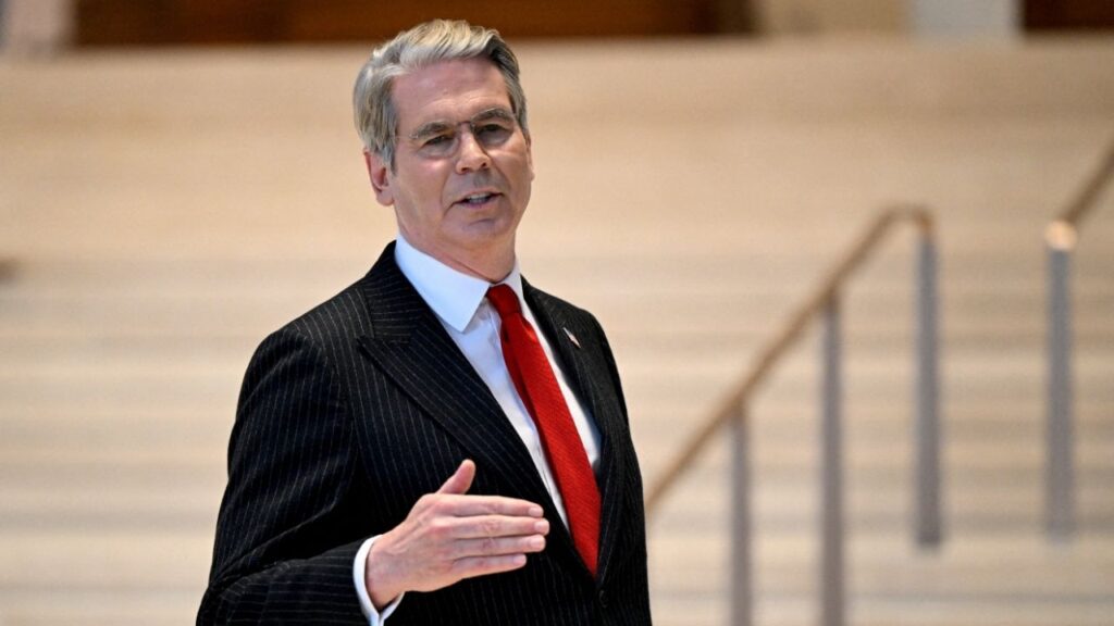 US Treasury Secretary Scott Bessent arrives to meet China's Vice Premier He Lifeng, ahead of summit between US President Donald Trump and Chinese President Xi Jinping, at JPMorgan Chase's global corporate headquarters in New York City, US September 20, 2026. (Reuters File)