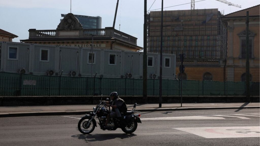 FILE PHOTO: General view of the site designated for the future U.S. consulate in Milan, Italy, May 28, 2026. Reuters/Claudia Greco/File Photo