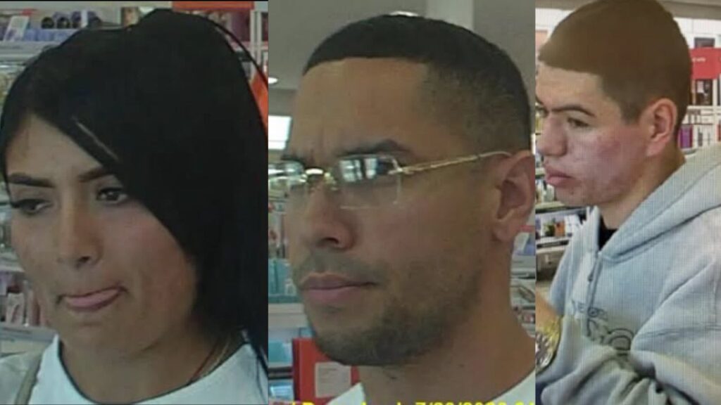 Visalia police are asking for help identifying three people suspected in two thefts totaling more than $8,000 from an Ulta store on North Dinuba Boulevard. (Visalia PD)