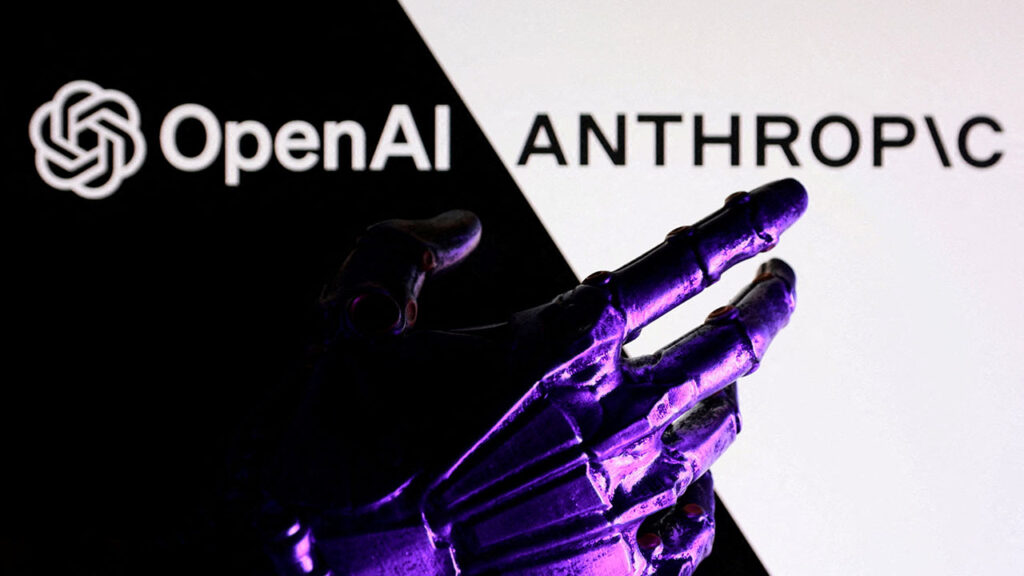 OpenAI and Anthropic logos are seen in this illustration taken June 11, 2026. (Reuters/File Photo)