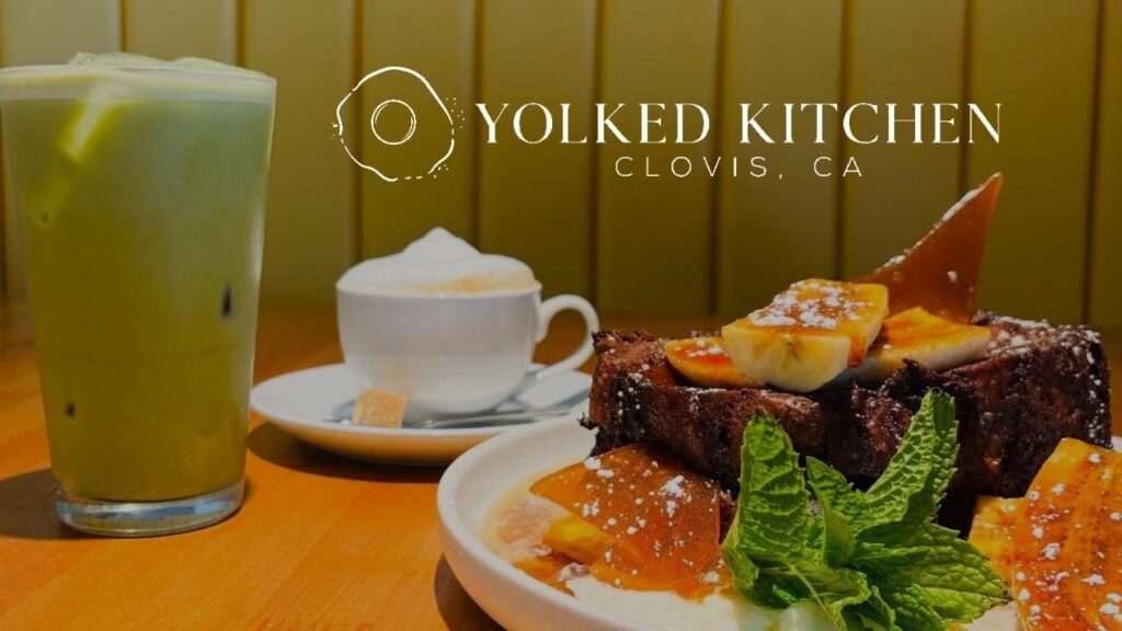 Yolked Kitchen will feature Clovis artist and employee Lolo Hamilton creating a permanent mural during livestreamed painting sessions next week. (GV Wire Composite/Instagram Yolked Kitchen)