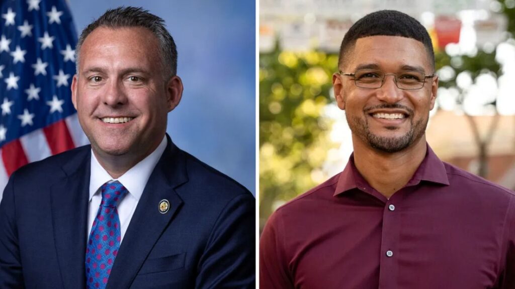 Side-by-side portraits of Rep. Adam Gray and former Stockton Mayor Kevin Lincoln, candidates for California's 13th Congressional District