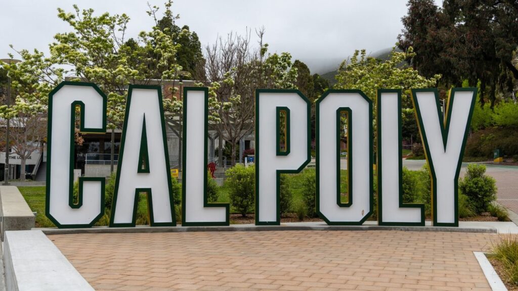 At least three attendees made Nazi salutes toward protesters outside a Turning Point USA event at Cal Poly, prompting university officials to condemn the gestures as antisemitic and deplorable. (Shutterstock)