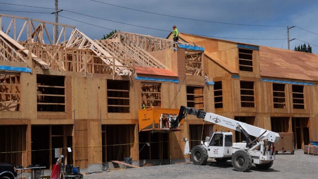 A new housing development in Portland, Oregon, July 2, 2026. Higher mortgage rates and slowing residential construction are again giving landlords the upper hand. (Ruth Fremson/The New York Times)