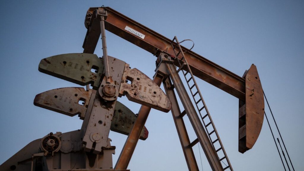 A pump jack operates outside of Midland, Texas, U.S. June 11, 2025. REUTERS/Eli Hartman