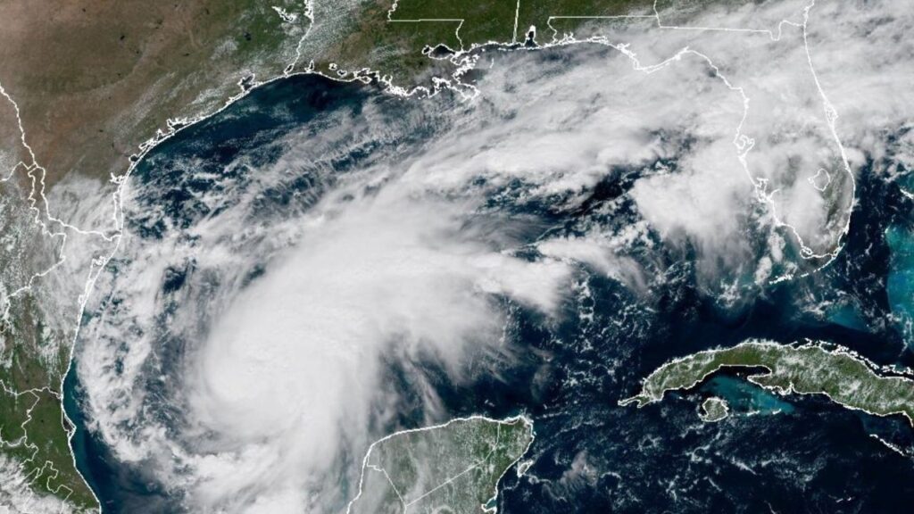 A satellite image of Tropical Storm Isaias, October 7, 2026, in this still image from a timelapse video. CSU/CIRA & NOAA/Handout via REUTERS