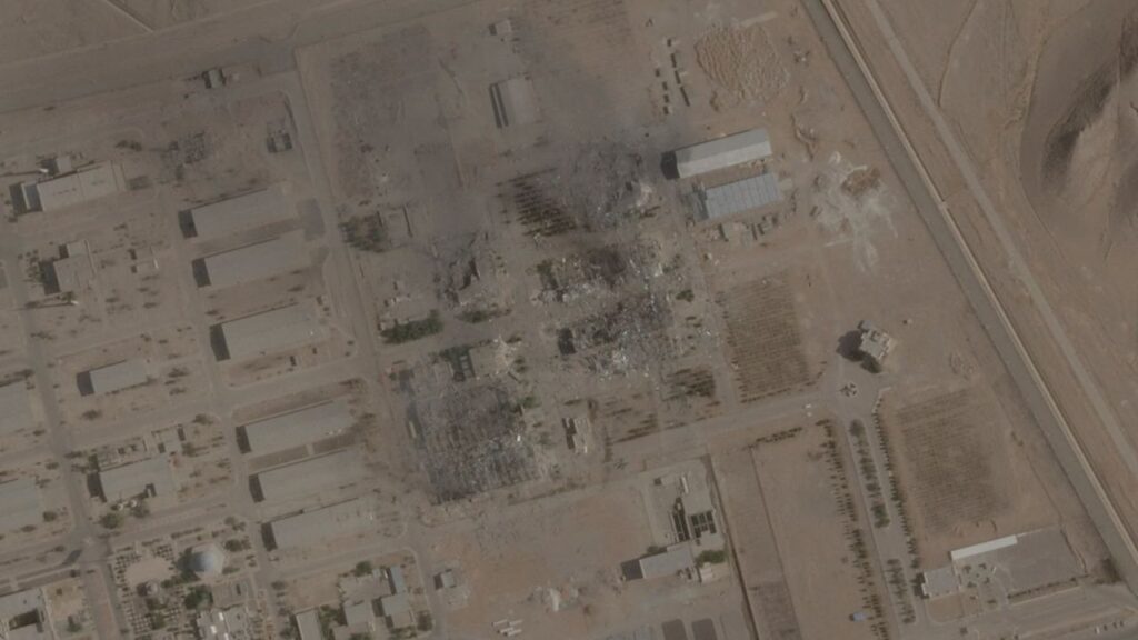 A satellite imagery taken on June 21, 2025, shows destroyed buildings at Isfahan nuclear site, Iran. 2026 PLANET LABS PBC/Handout via REUTERS