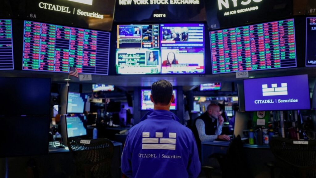 A trader works on the floor of the NYSE in New York City, US, October 28, 2026. REUTERS/Jeenah Moon