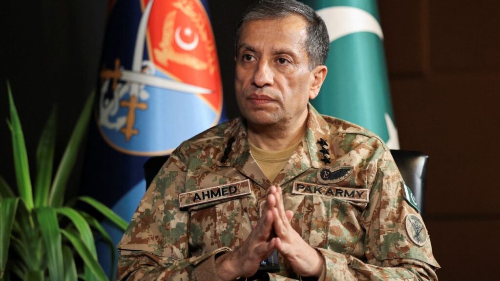 Ahmed Sharif Chaudhry, Director-General of Inter-Services Public Relations (ISPR), the media and public relations wing of the Pakistan Armed Forces, speaks during an interview with Reuters in Rawalpindi, Pakistan, October 30, 2026. REUTERS/Salahuddin