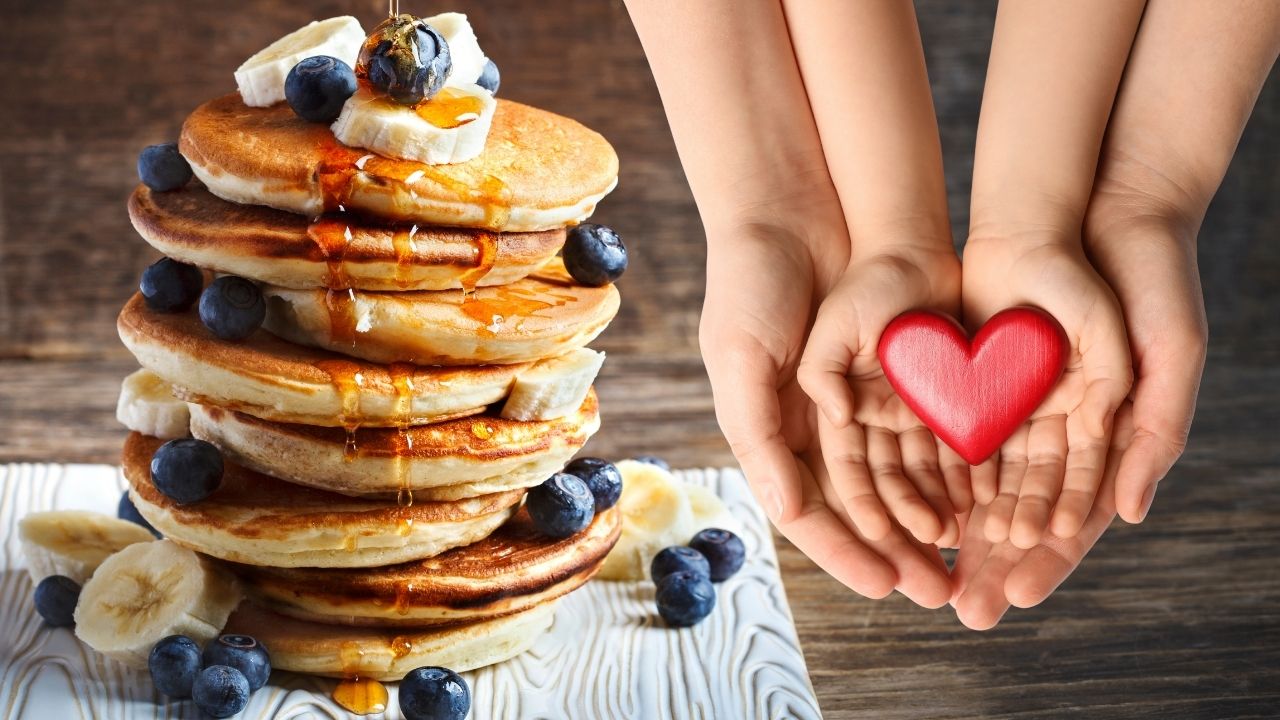 Central California Blood Center’s “Pint for Pancakes” campaign returns Nov. 1, rewarding holiday blood donors with free pancakes through Dec. 31. (GV Wire Composite)
