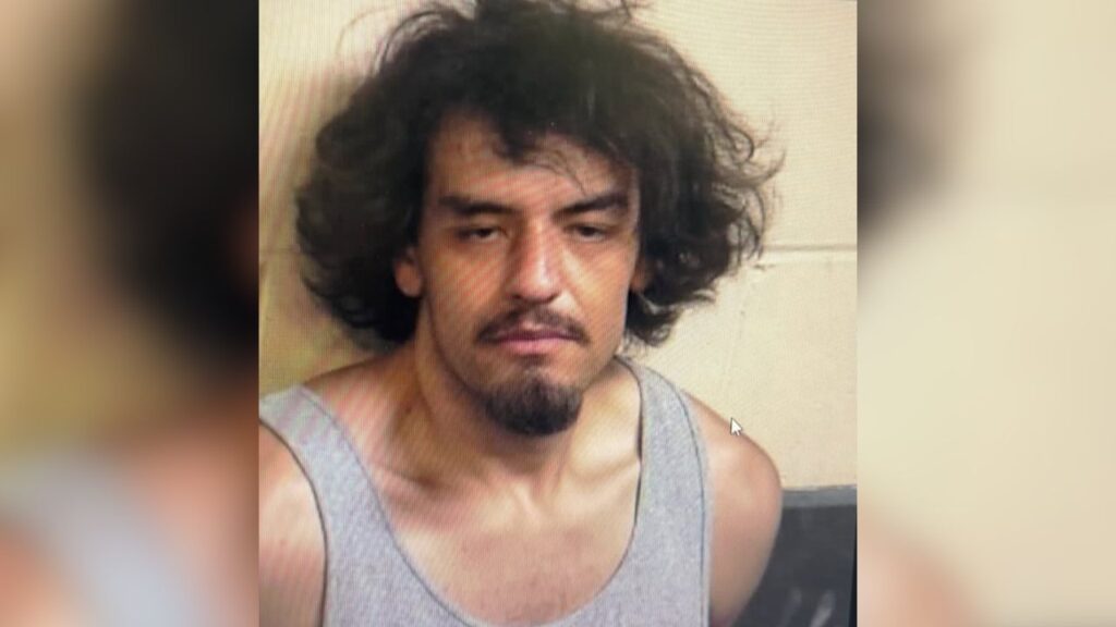 Cristino Lopez, 28, of Coalinga, accused of assaulting, choking, and threatening to kill his father was arrested after resisting officers, police said. (Coalinga PD)