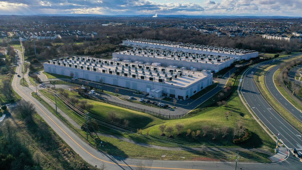 Data centers owned and operated by Amazon Web Services in Ashburn, Va., March 10, 2024. On Thursday, Oct. 29, 2026, Amazon became the latest tech company to announce swelling investments in AI amid stumbling share prices. (Nathan Howard/The New York Times)
