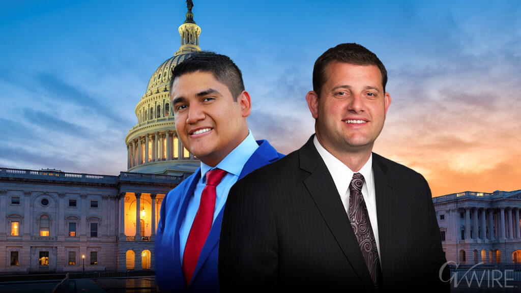 Composite image of challenger Randy Villegas and David Valadao