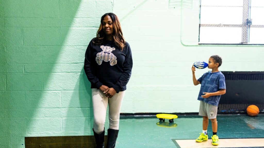 Dayna Broadnax, 42, poses for a portrait at the St. Suzanne Cody Rouge Community Resource Center in Detroit, Michigan, US, October 17, 2026. Reuters/Emily Elconin