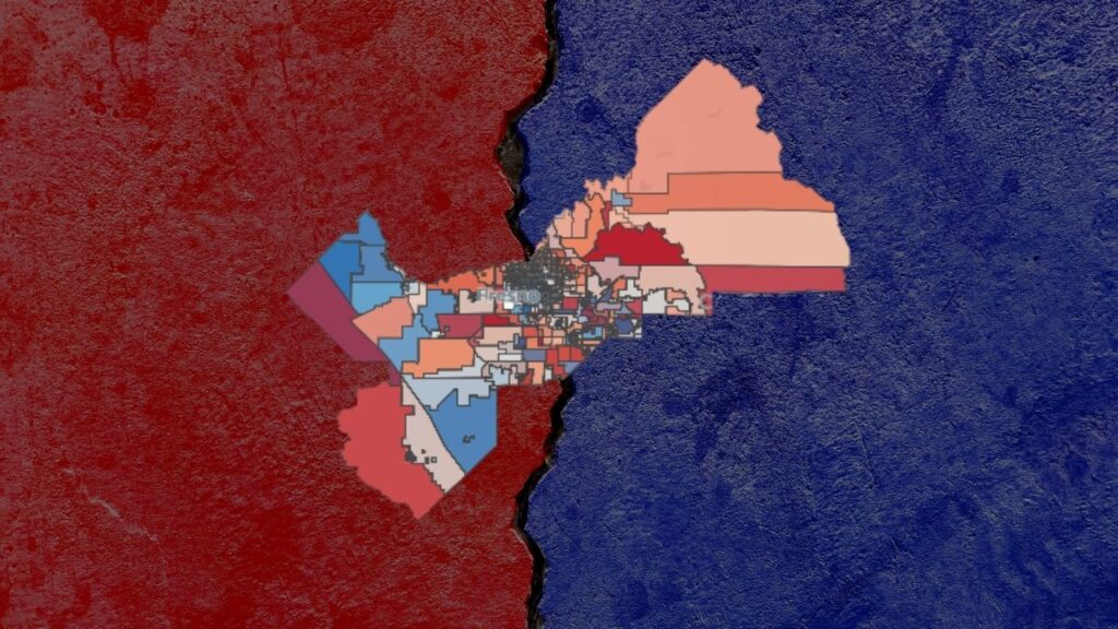 Fresno County Democrats and Republicans are nearly even among returned ballots, while turnout varies sharply across Fresno districts. (GV Wire Composite)