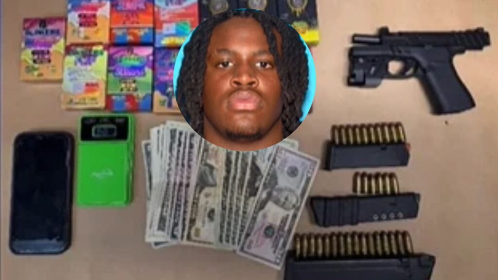 Fresno police arrested Christopher Haynes, 20, after officers said they found a stolen Glock and evidence of marijuana vape product sales in his vehicle. (Fresno PD)Fresno police arrested Christopher Haynes, 20, after officers said they found a stolen Glock and evidence of marijuana vape product sales in his vehicle. (Fresno PD)