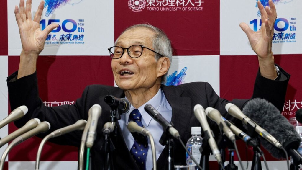 Japanese scientist Kenso Soai, co-winner of the 2026 Nobel Prize in Chemistry, attends a press conference in Tokyo, Japan, October 7, 2026. REUTERS/Kim Kyung-Hoon